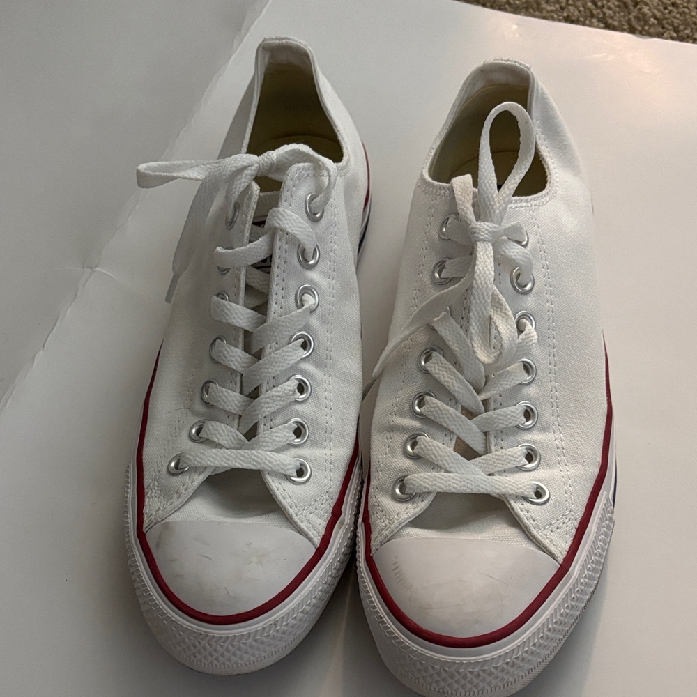 Classic White Canvas Sneakers